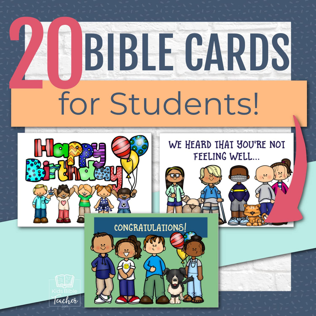 20 Printable Bible Cards Pack, Instant DIGITAL DOWNLOAD