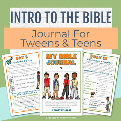 Introduction to the Bible Journal for Tweens and Teens