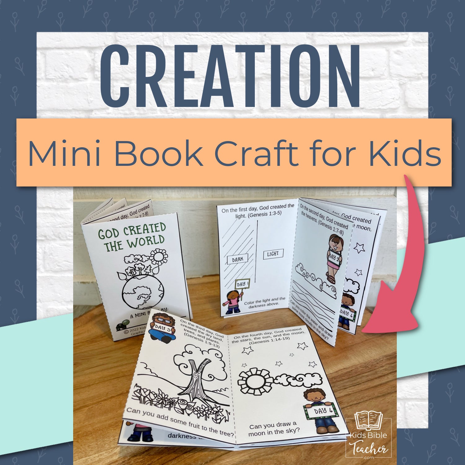 Creation Mini Book Craft – Kids Bible Teacher