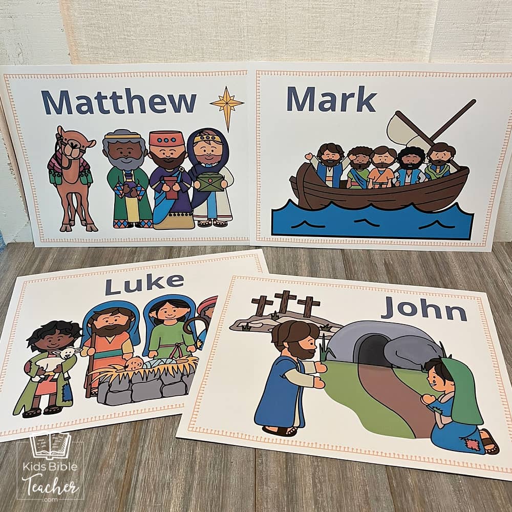 New Testament Books of the Bible Teaching Posters and Mini Cards