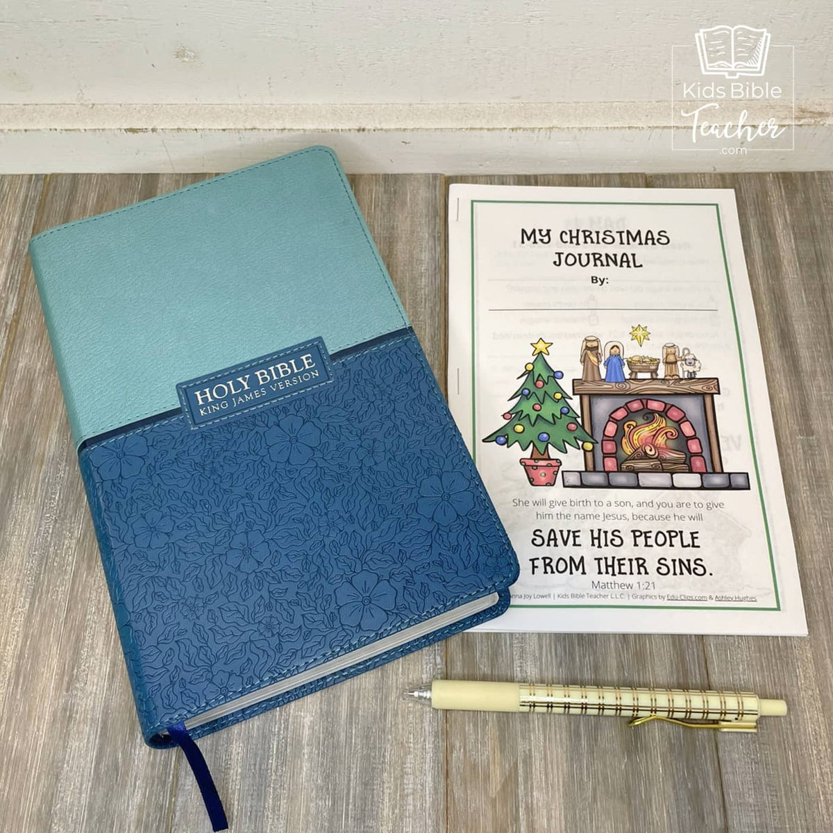 Christmas Bible Journal Pages for Kids 31 Days of Advent Bible Reading (Undated)
