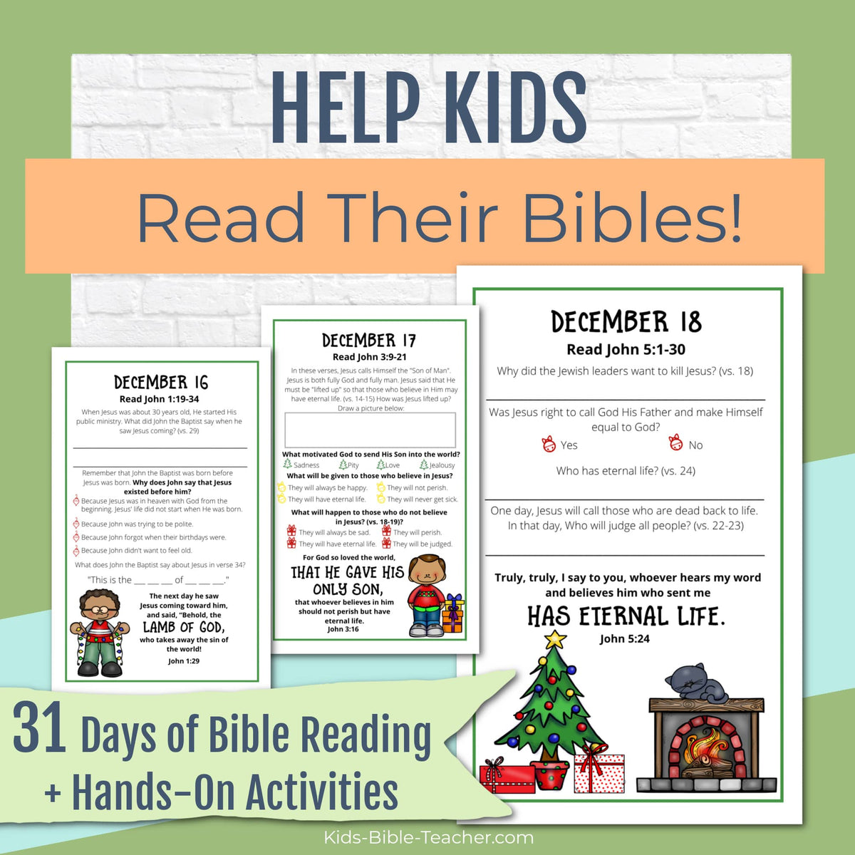 December Journal Pages with Bible Verses - Christmas Journal Pages for Advent