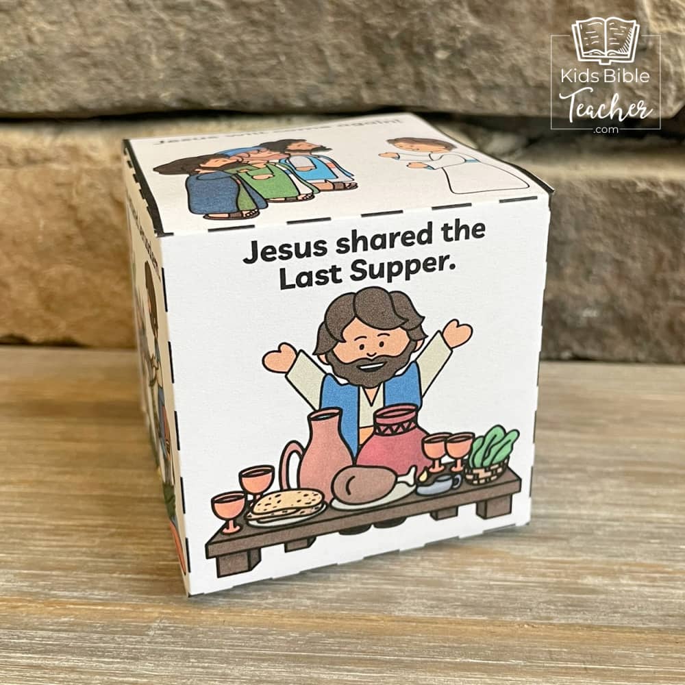 Jesus' Resurrection Bible Story Cube Bible Craft for Easter – Kids ...