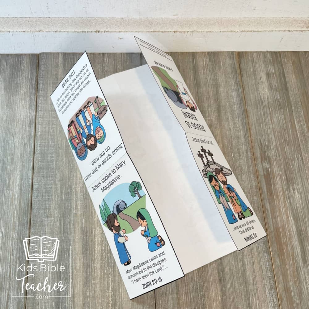 "Jesus Is Risen" Mini Book Easter Bible Craft for Kids