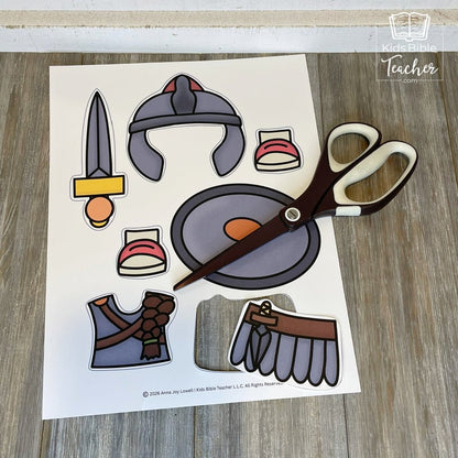 Armor of God Cut and Paste Bible Craft for Kids