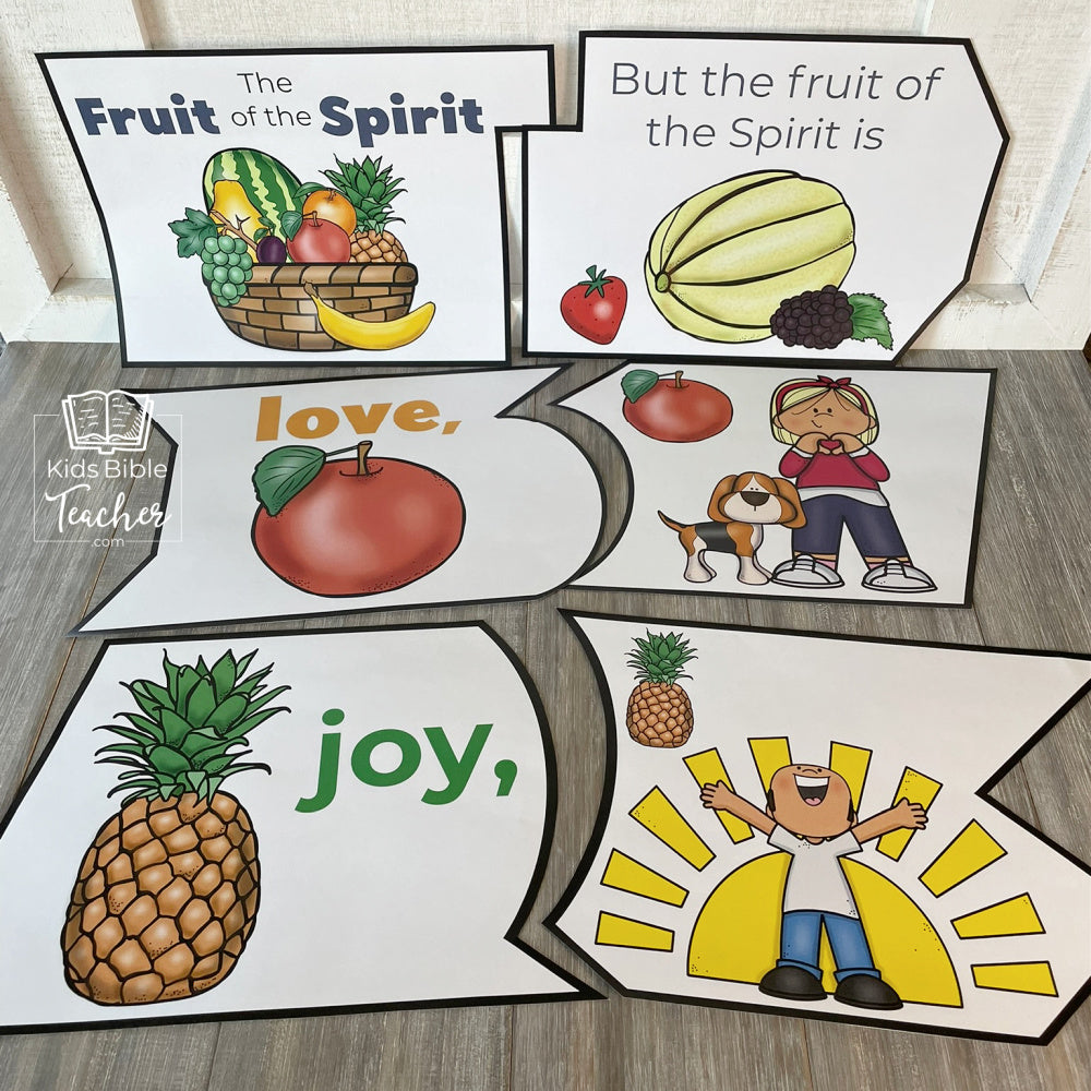 Fruit of the Spirit Puzzle for Kids with Galatians 5:22-23