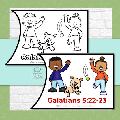 Fruit of the Spirit Puzzle for Kids with Galatians 5:22-23