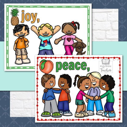 Fruit of the Spirit Teaching Posters and Mini Cards in Full Color