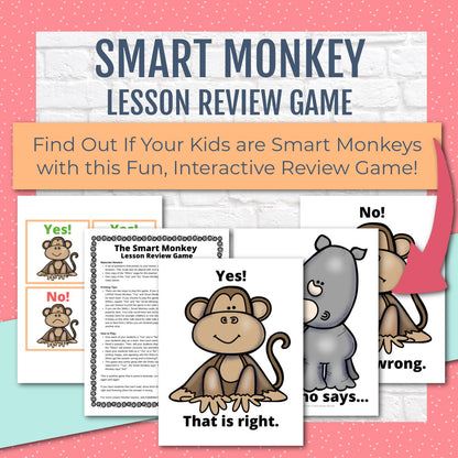 Smart Monkey Game for Studying Any Lesson - Lesson Review Bible Games for Youth