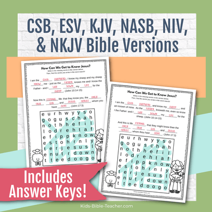 Getting to Know Jesus Complete Bible Lesson