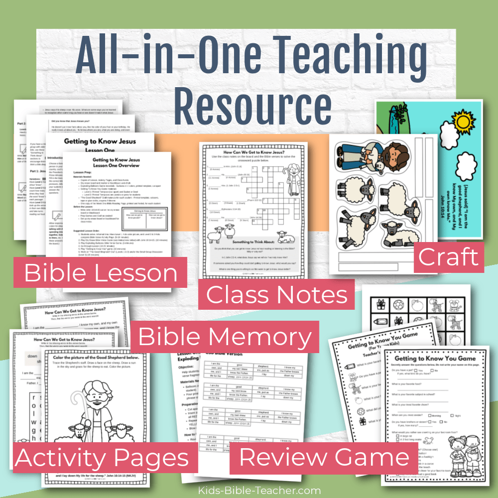 Getting to Know Jesus Complete Bible Lesson