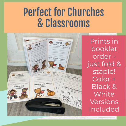 Gratitude Journal Pages with Thanksgiving Bible Verses, UNDATED Version