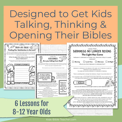 Halloween Bible Study for Kids: A Sweet Opportunity, Seeing the Gospel in Halloween (Printable PDF)