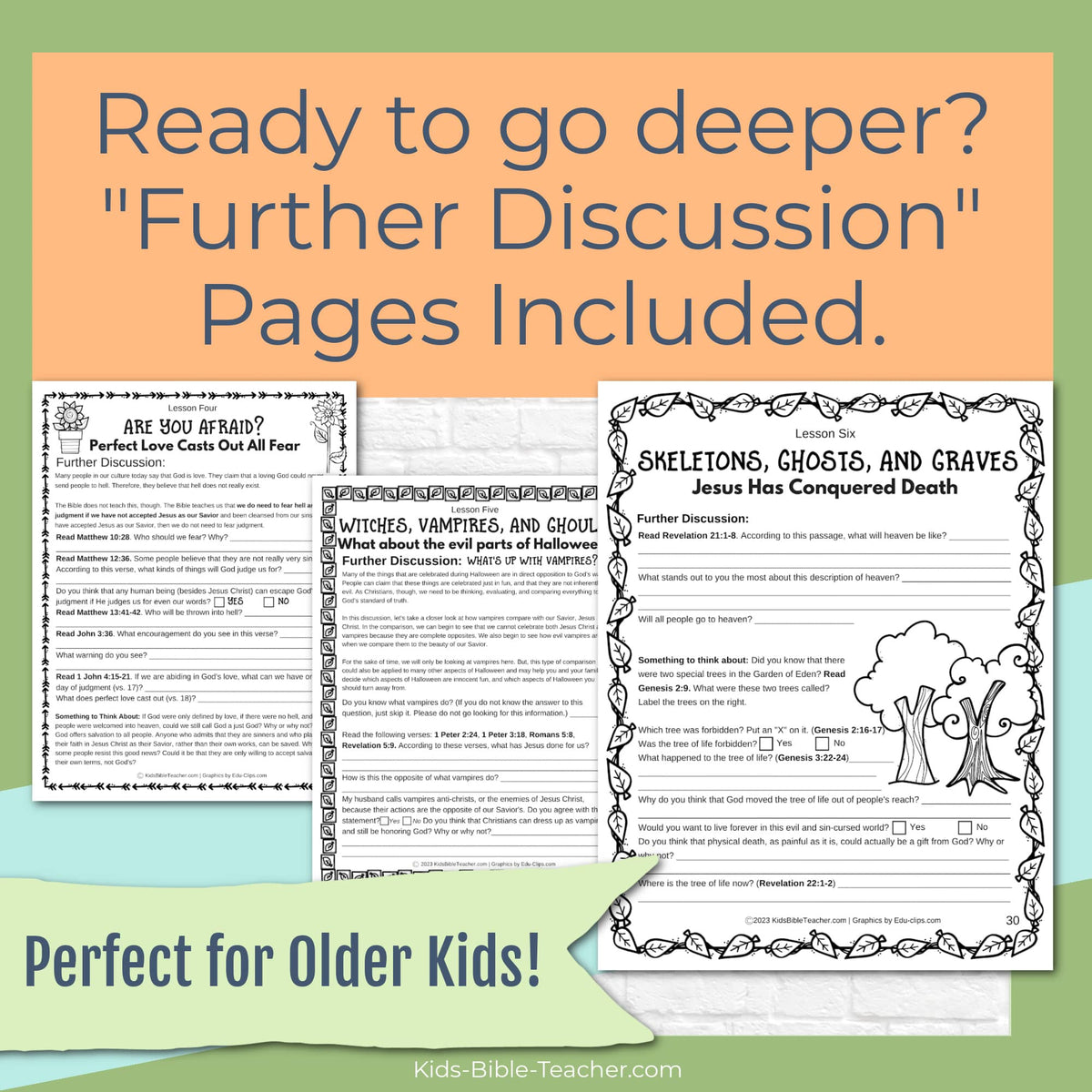 Halloween Bible Study for Kids: A Sweet Opportunity, Seeing the Gospel in Halloween (Printable PDF)