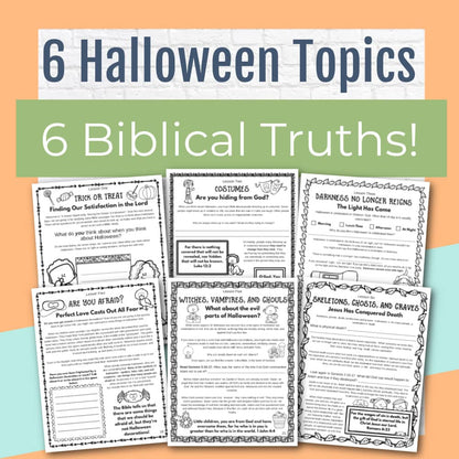Halloween Bible Study for Kids: A Sweet Opportunity, Seeing the Gospel in Halloween (Printable PDF)