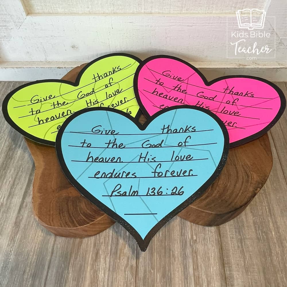 Heart Puzzles for Memory  Verses