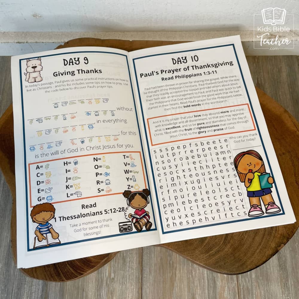 Prayer Journal Pages for Elementary Kids