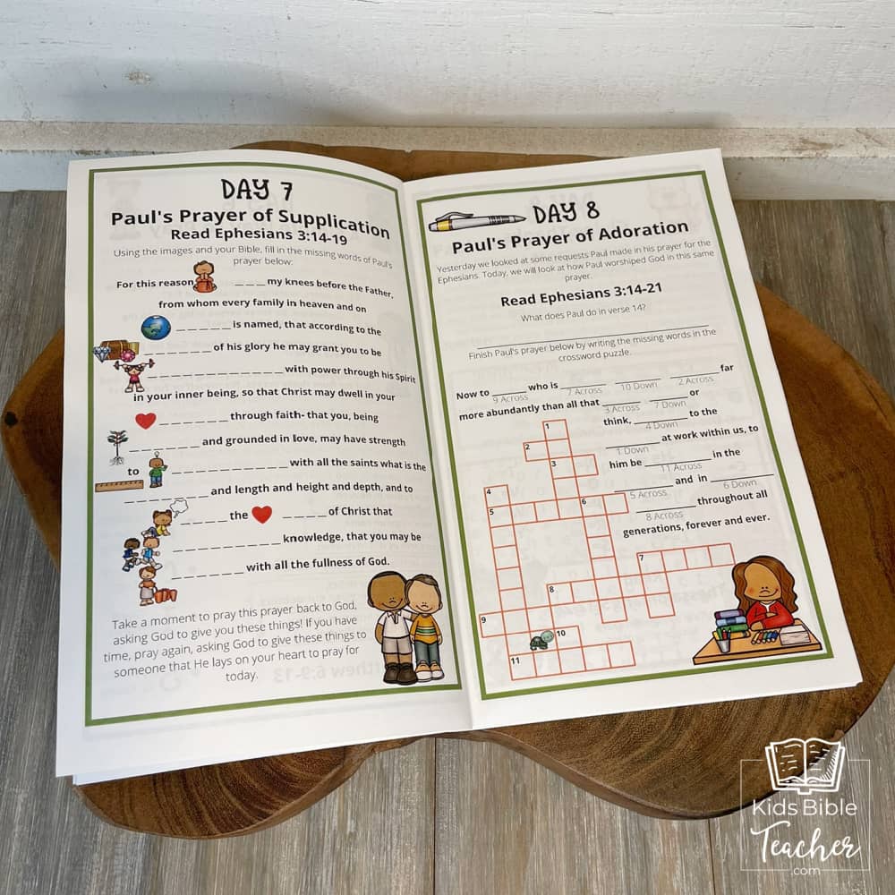 Prayer Journal Pages for Elementary Kids