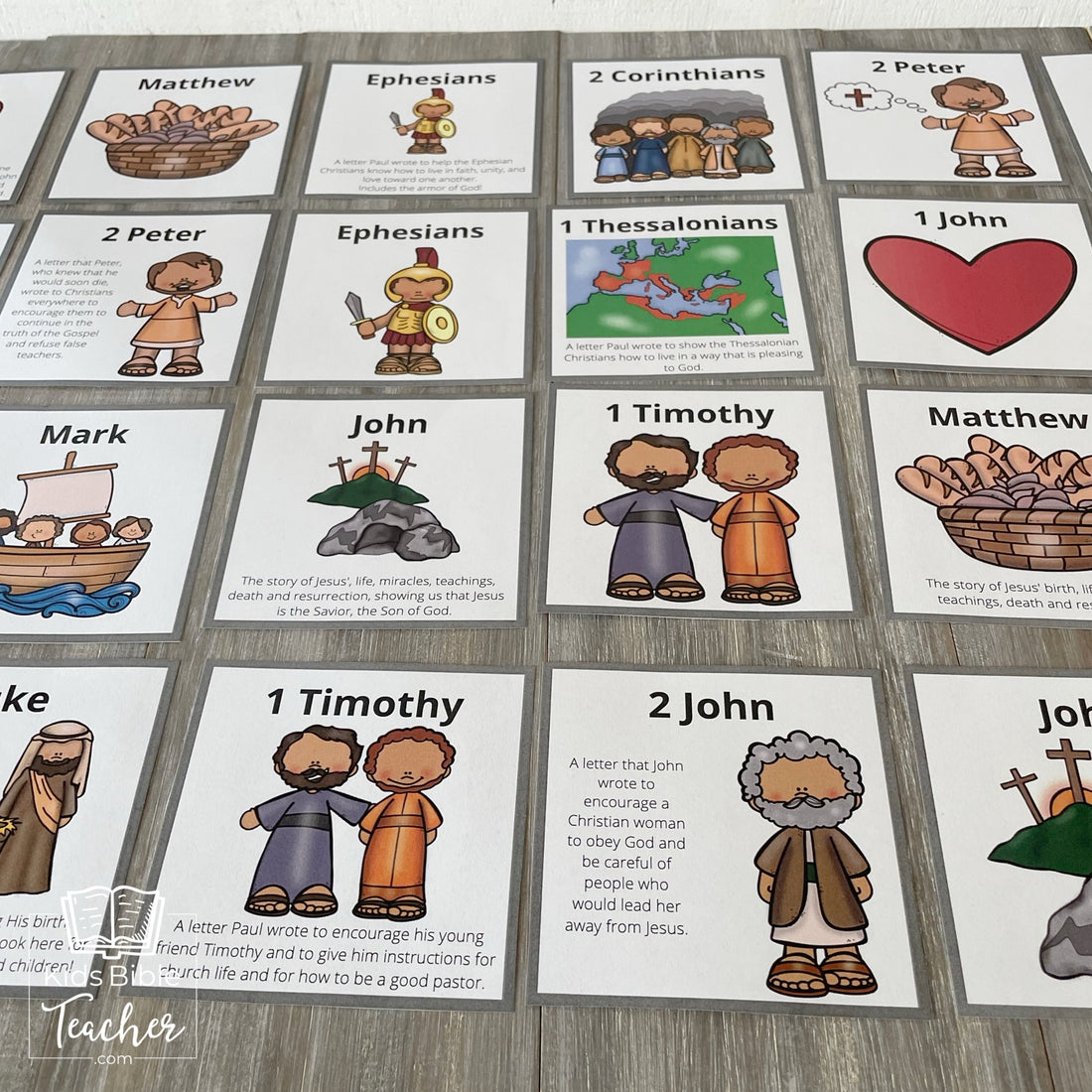 Bible Match Game - Bible Memory Game for New Testament Books of the Bible