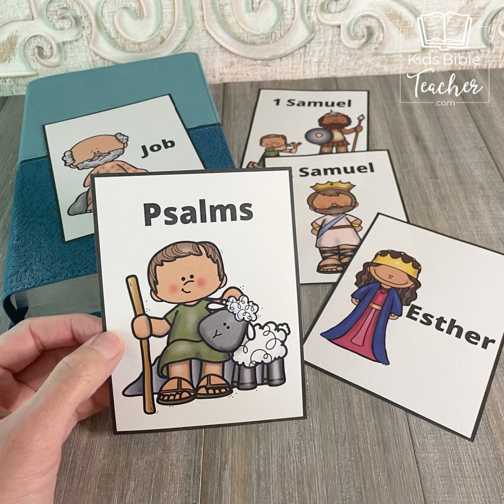 Old Testament Books of the Bible Flash Cards with Pictures