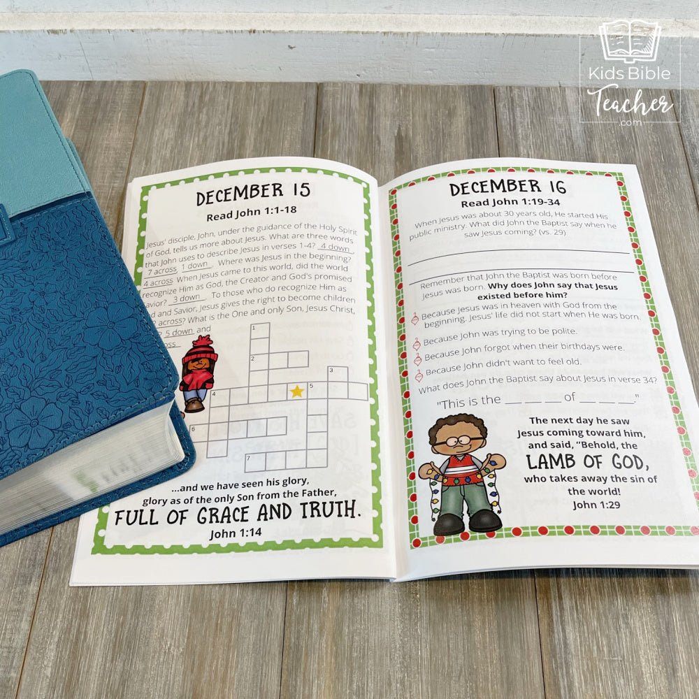 December Journal Pages with Bible Verses - Christmas Journal Pages for Advent