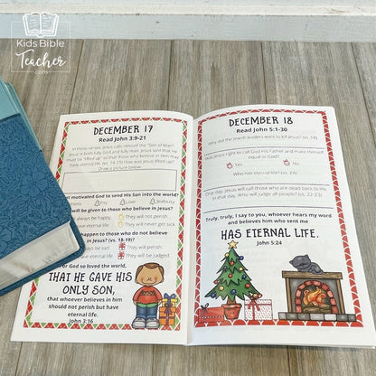 December Journal Pages with Bible Verses - Christmas Journal Pages for Advent