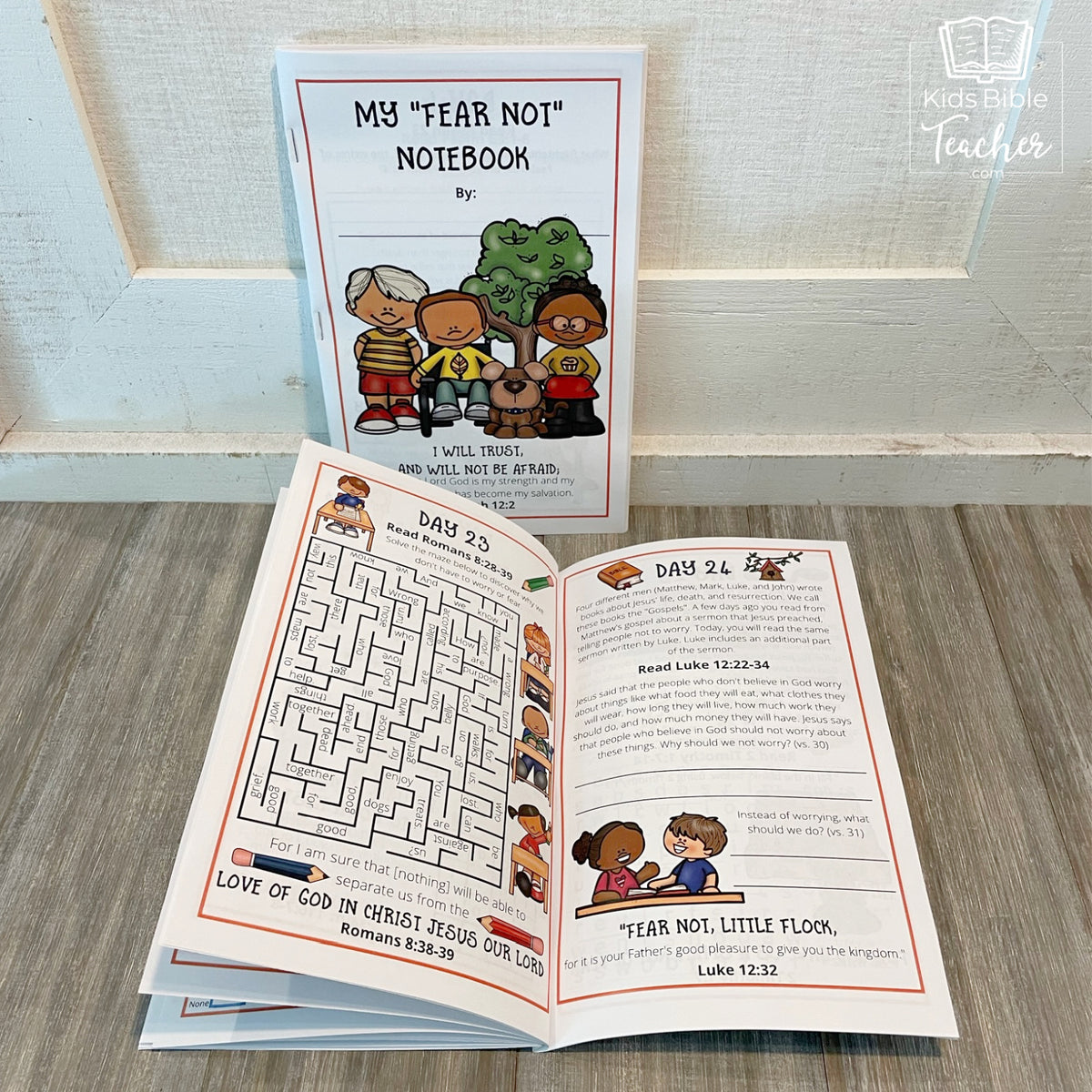 Fear Not Bible Reading Journal Pages for Elementary Kids – Kids Bible ...