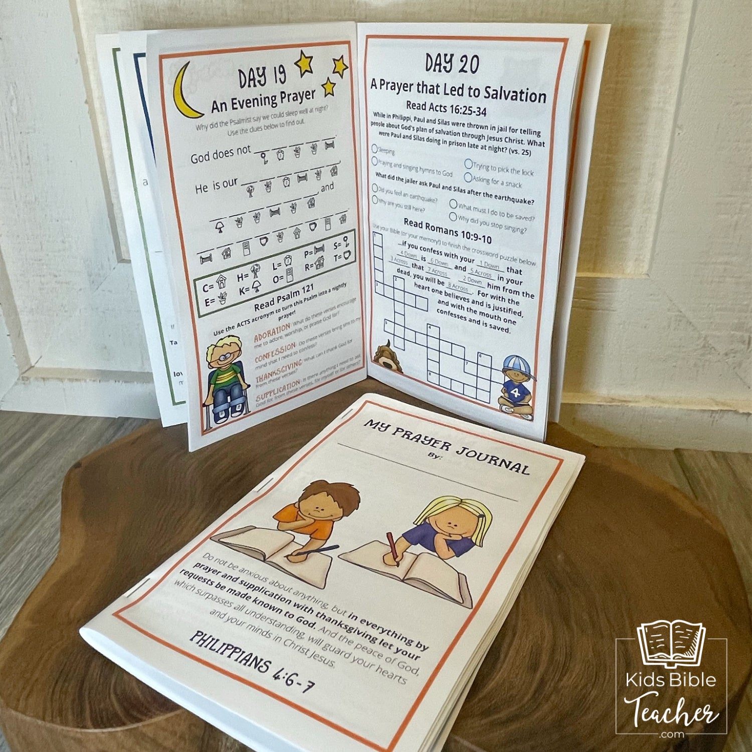 Prayer Journal Pages for Elementary Kids