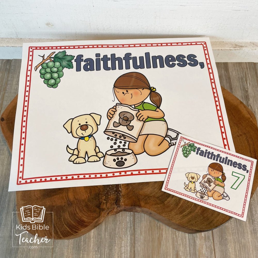 Fruit of the Spirit Teaching Posters and Mini Cards in Full Color