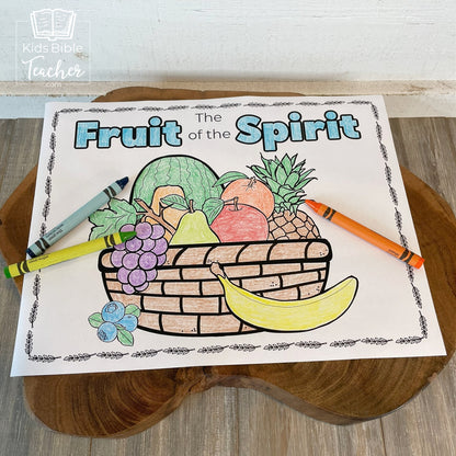 Fruit of the Spirit Activity Booklet Pages and Mini Cards in Black and White