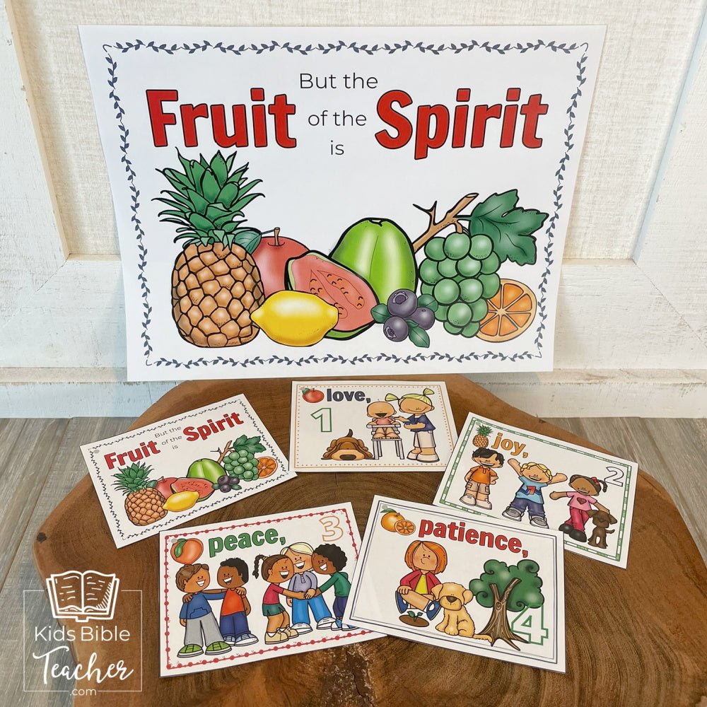 Fruit of the Spirit Teaching Posters and Mini Cards in Full Color