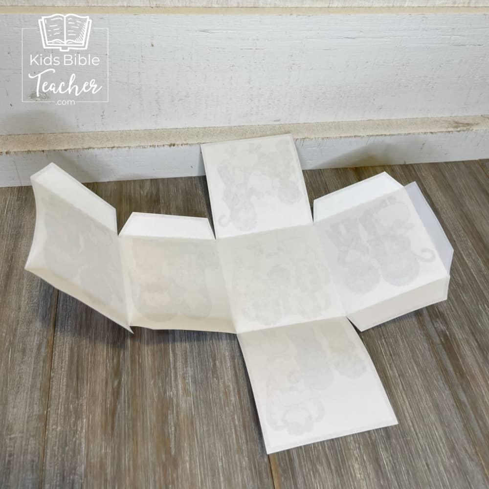 Shepherds and Angels Bible Story Cube Christmas Nativity Craft