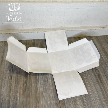 Shepherds and Angels Bible Story Cube Christmas Nativity Craft