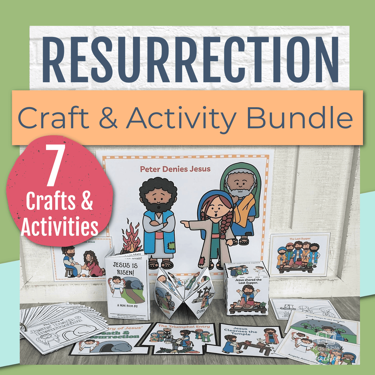 Jesus' Death and Resurrection Easter Craft and Activity Bundle – Kids ...