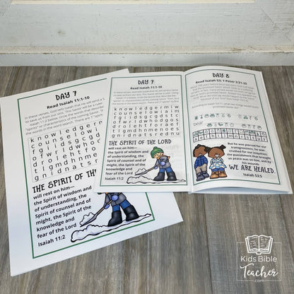 Christmas Bible Journal Pages for Kids 31 Days of Advent Bible Reading (Undated)