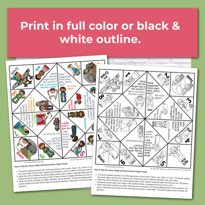 Easter Finger Puzzle | Jesus&