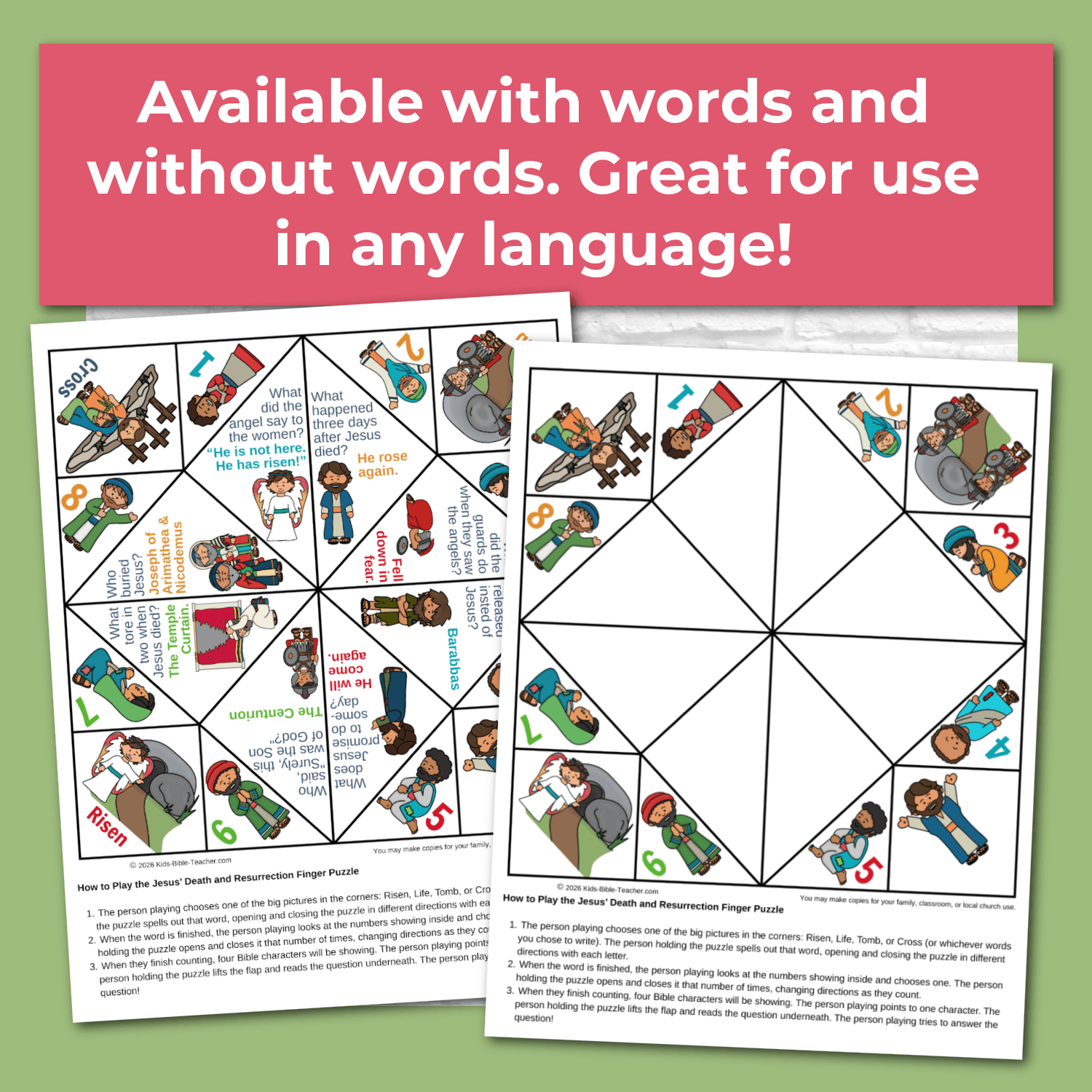 Easter Finger Puzzle | Jesus&