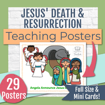 Jesus' Death and Resurrection Easter Craft and Activity Bundle – Kids ...