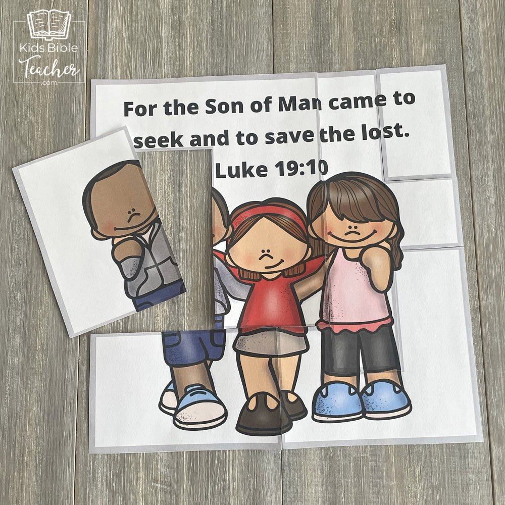 Resurrection Bible Verse Puzzles | Easter Bible Verse Puzzles for Kids