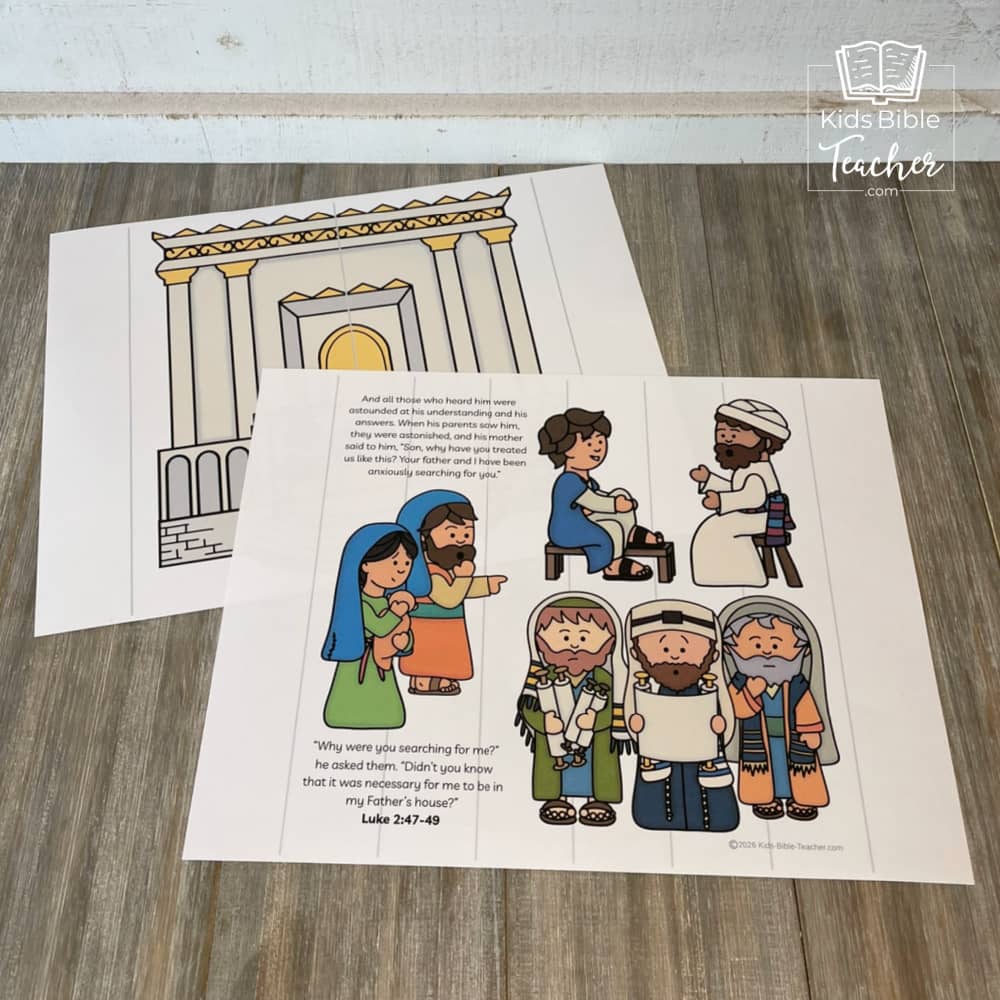 Jesus in the Temple Bible Story Craft