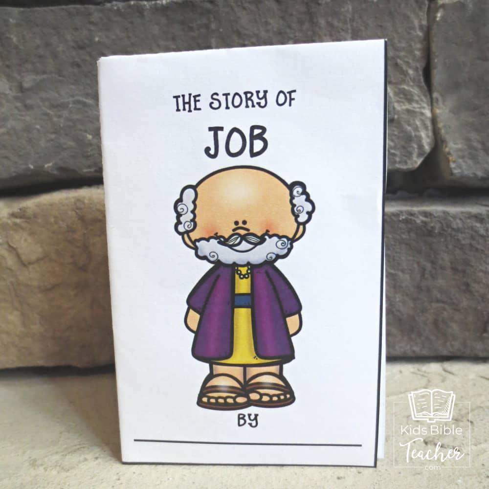 Job Bible Story Craft for Kids Mini Book