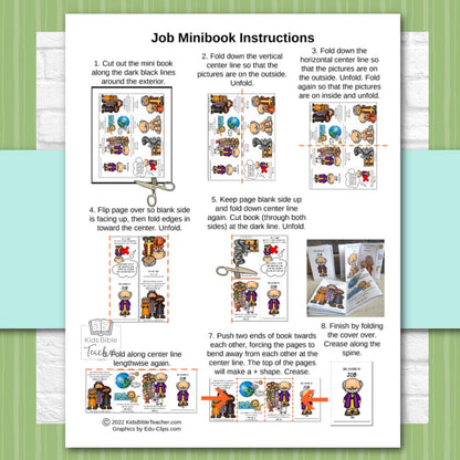 Job Bible Story Craft for Kids Mini Book