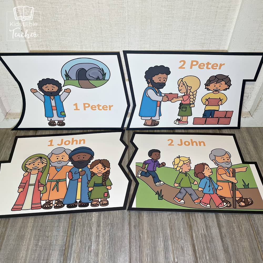 Books of the Bible Puzzle - New Testament Bible Games for Youth