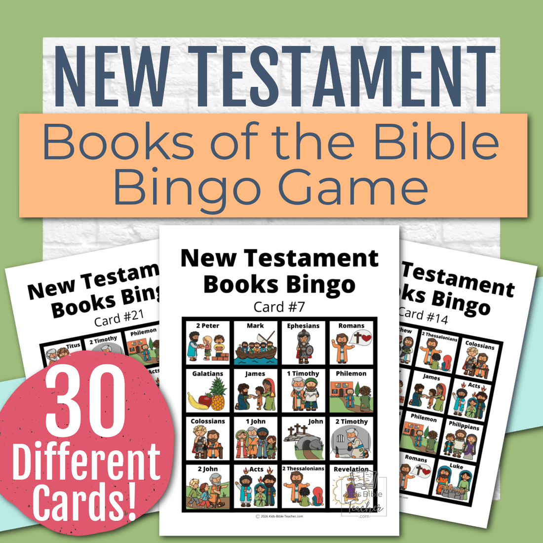 Bible Bingo - New Testament Bible Games for Youth