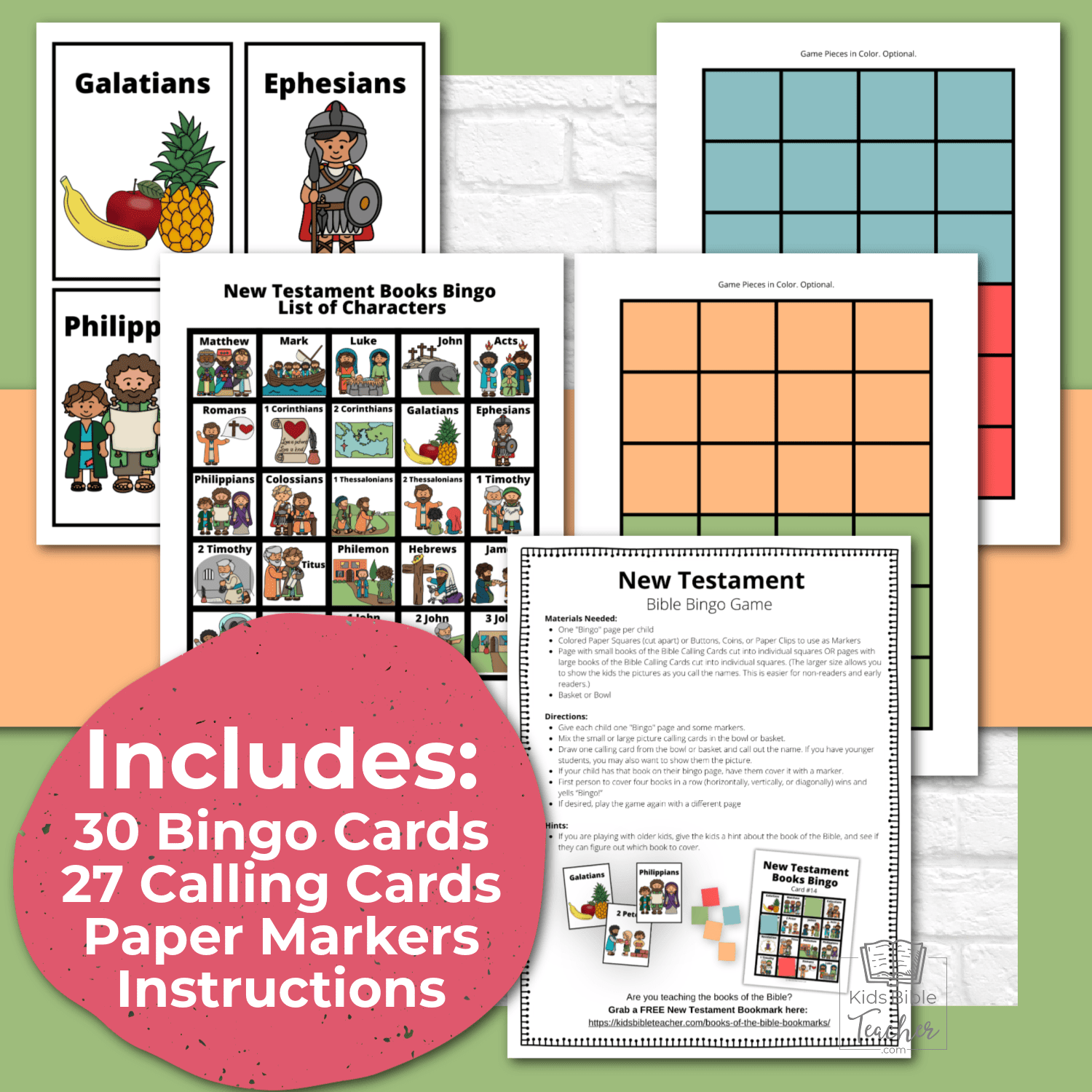 Bible Bingo - New Testament Bible Games for Youth