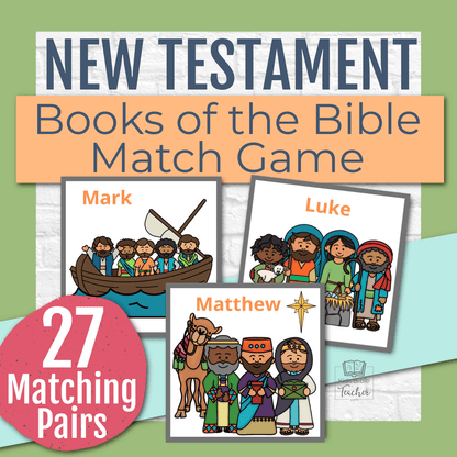 Bible Match Game - Bible Memory Game for New Testament Books of the Bible