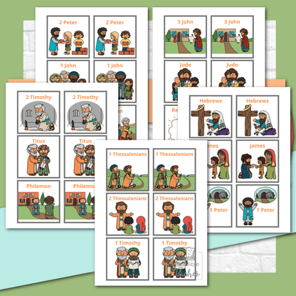 Bible Match Game - Bible Memory Game for New Testament Books of the Bible