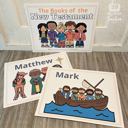 New Testament Books of the Bible Teaching Posters and Mini Cards