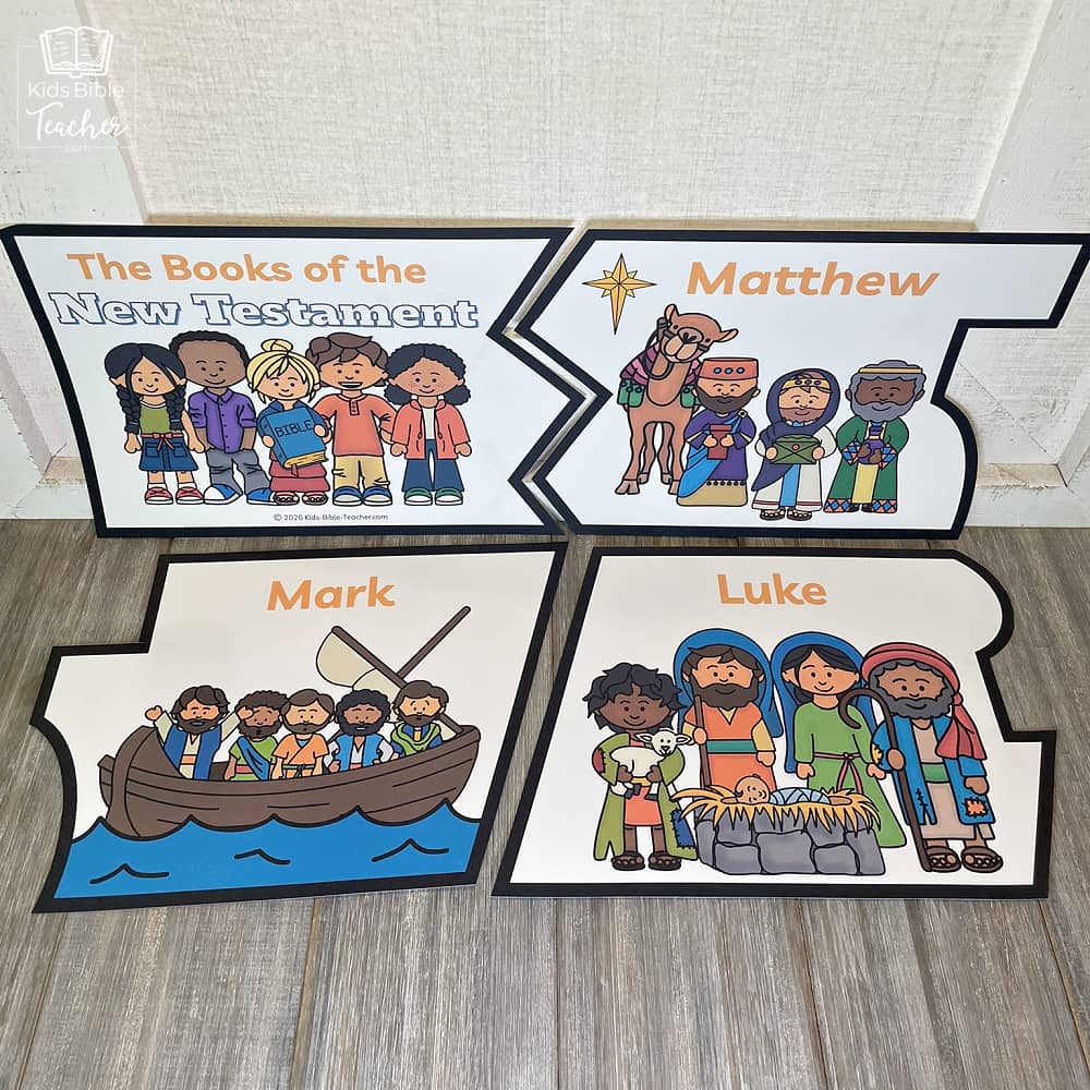 Books of the Bible Puzzle - New Testament Bible Games for Youth