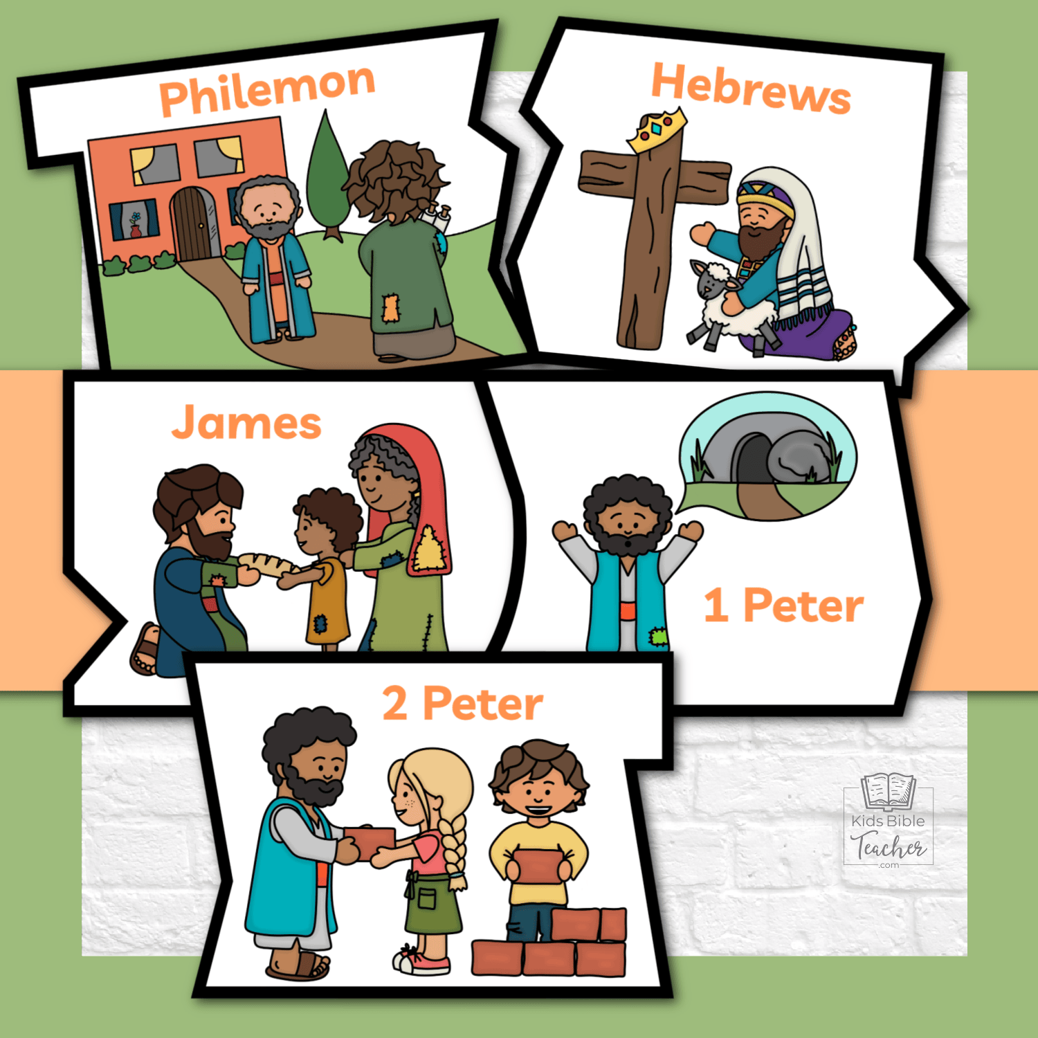 Books of the Bible Puzzle - New Testament Bible Games for Youth
